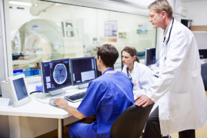 radiologists conducting ct exam