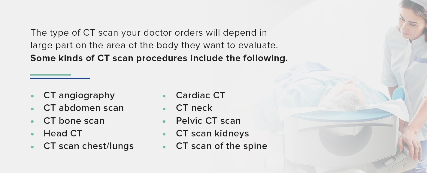 What are the two types of CAT scans?