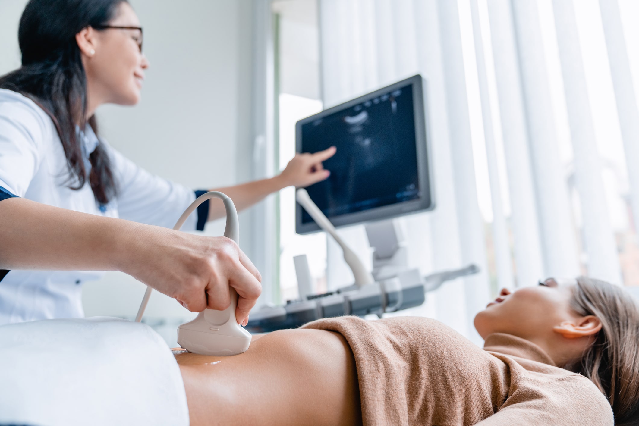 woman getting an ultrasound