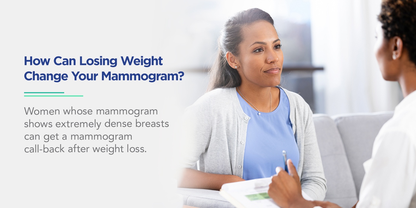 how canlosing weight change your mammogram